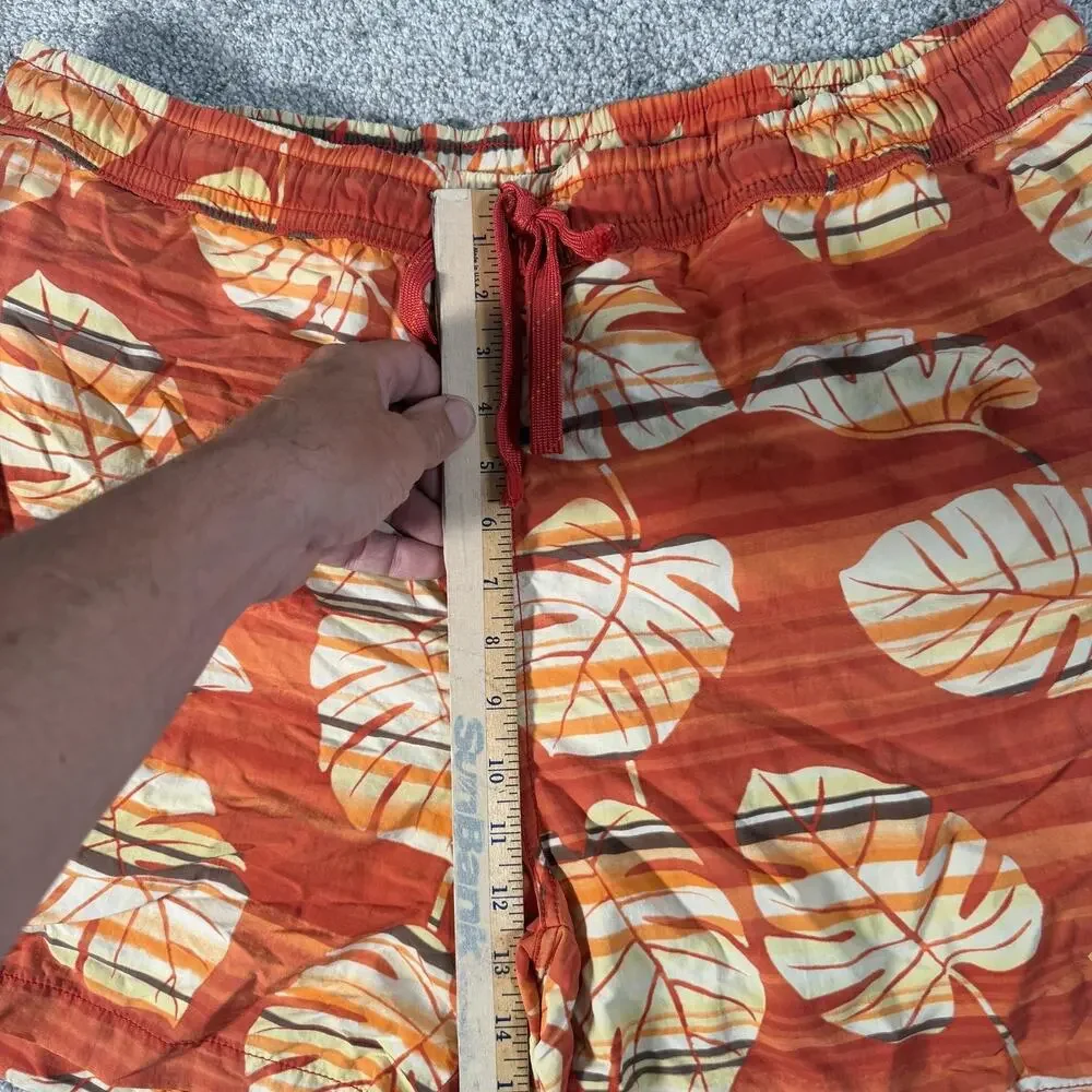 Tommy Bahama Swim Trunks XL Tropical Monstera Leaf Beach Preppy Resortcore